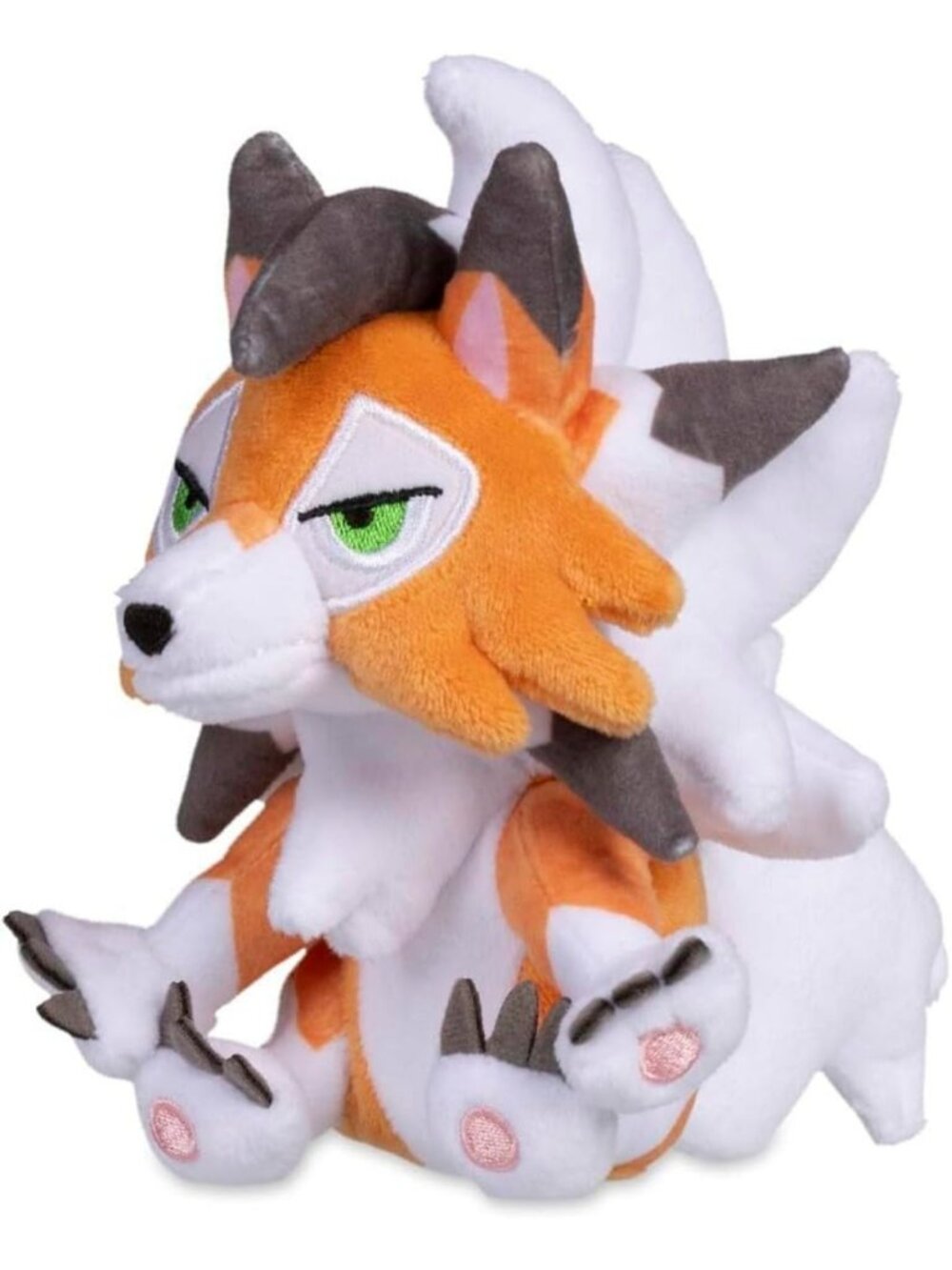 Dusk Form Lycanroc Sitting Cuties Plush Toy - Soft, Cuddly, Collectible Stuffed